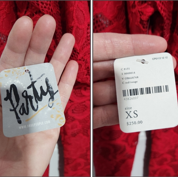 NWT FREE PEOPLE Lace Party Jumpsuit - Picture 10 of 10